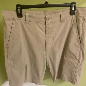 Eddie Bauer Tan Flat Front Shorts